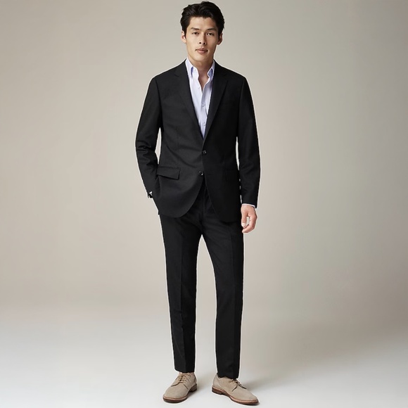 J.Crew Ludlow Slim-Fit Italian Wool Black Jacket - Suit Available - Picture 6 of 11